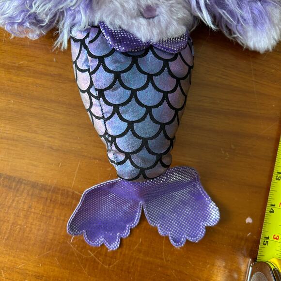 Little Live Scruff a Luvs Purple Shimmer Mermaid Puppy Dog Plush 12” Toy Moose - Picture 2 of 8